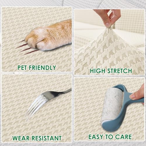 MAXIJIN Stretch Couch Cover Sofa Covers for 3 Cushion Couch