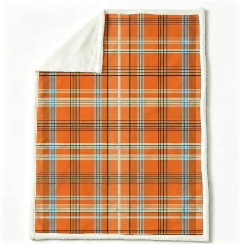 Vintage Style Double-Sided Sherpa Plush Throw Blanket 60”x 80”
