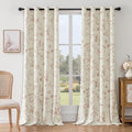 ChrisDowa 100% Blackout Floral Curtains 108 Inch Long 2
