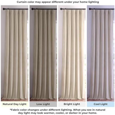 HPD Half Price Drapes Signature Velvet Thermal Blackout Curtains for