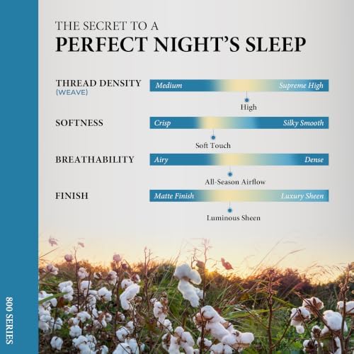 100% Egyptian Cotton Sheets King Size - 800 Series Elite Collection