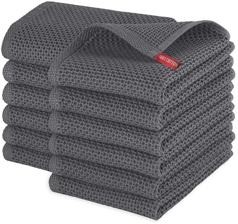 Elegant Comfort 100% Turkish Cotton 12-Pack Waffle Premium Kitchen
