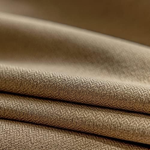 HUTO 100 Percent Blackout Pinch Pleat Curtain for Bedroom, Triple
