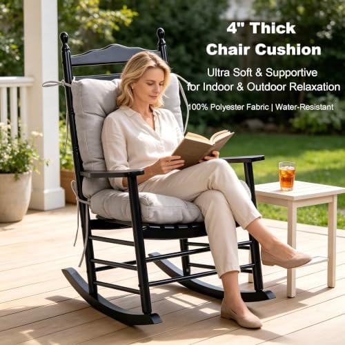 QILLOWAY Outdoor Chair Cushion for Patio Furniture, Waterproof Patio