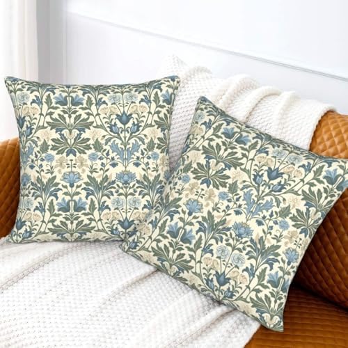 Famame Decorative Pillow Covers Set of 2 Vintage Traditional Floral