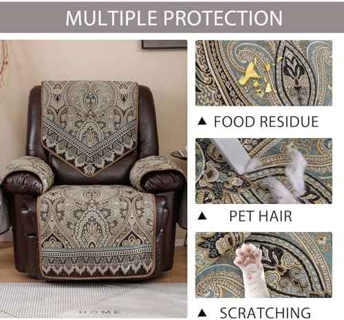 Waterproof Recliner Chair Cover, FLKF-Brown