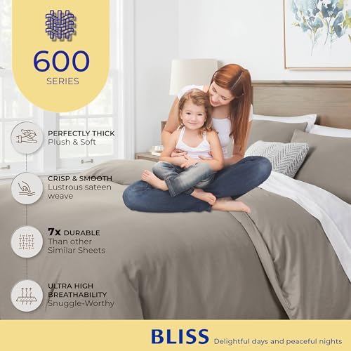THREAD SPREAD Duvet Cover Queen Size - 600 Series 100% Egyptian Cotton