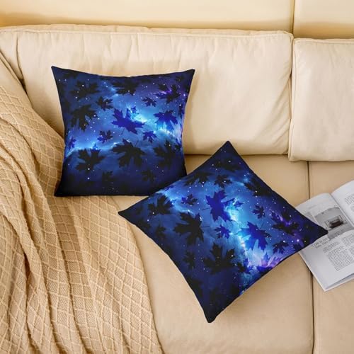 Feelyou Cannabis Leaf Throw Pillow Covers Set of 2 22x22 Inches