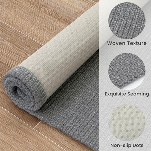EARTHALL Washable Runner Rug, Non Slip Hallway Runner, 2x6 Ft, Dark