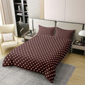 Manfei Geometric Polka Dots Girls Bedding Set Twin Size 100% Cotton
