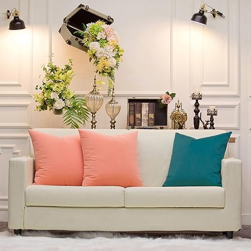 Set of 2 Comfortable Throw Pillow Cover for Bedding, Decorative Accent