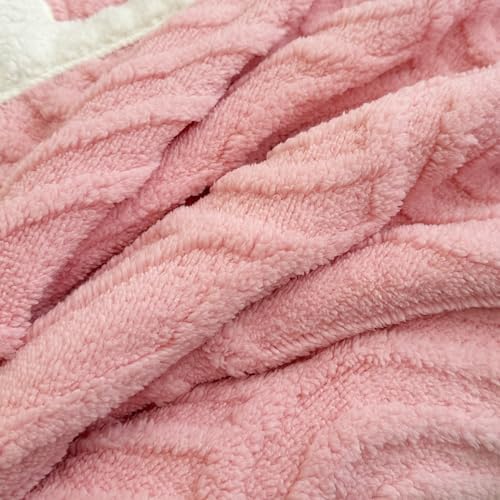 UKELER Sherpa Fleece Blanket 60 × 80 inch, Ultra Soft Twin Size Throw