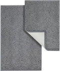 Bathroom Rugs Sets 2 Piece, Absorbent Bath Mat Set, 24"x16"+32"x20"
