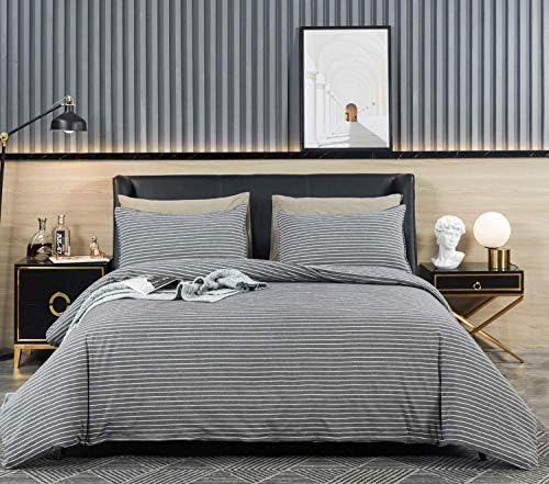3Pcs Ultimate Duvet Cover Set,100% Natural Cotton 600 Thread Count