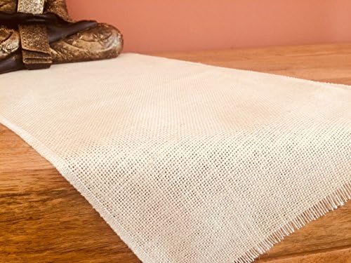 LushFabric Rustic Burlap Jute Table Runner - Wedding Jute Hessian