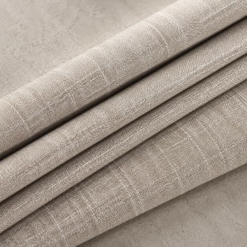 2 Pack Linen Textured Rectangle Tablecloths, 52 X 70 Inch