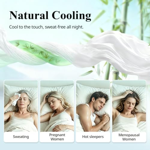 Cal King Fitted Sheet Only, Luxury Bamboo Viscose, 17" Deep Pocket