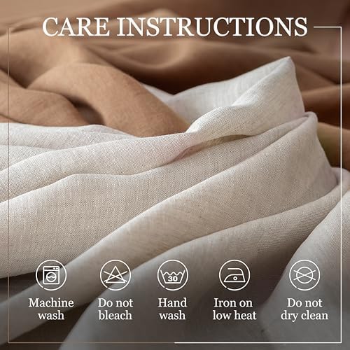 Linen Table Cloth for Rectangle Table - 60 x 108 in - 100% Flax Fabric