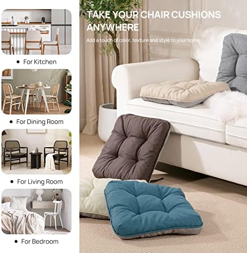 Love's cabin Memory Foam Chair Cushions Set of 4, Outdoor/Indoor Chair