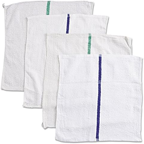 Co. 536605DZBX Counter Cloth/Bar Mop, White, Cotton, 12/Bag, 5