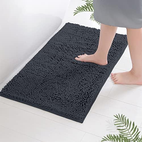 LuxUrux Bath Mat, Extra-Soft Plush Non-Slip Bathroom Rug, Luxury