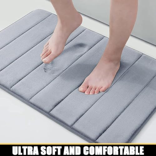 Thick Memory Foam Bath Mat Rugs Non Slip Bathroom Rug Strong Water
