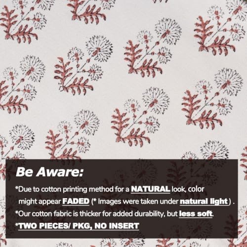 Amor Virisso Vintage Floral Pillow Covers 18x18 Set of 2 for