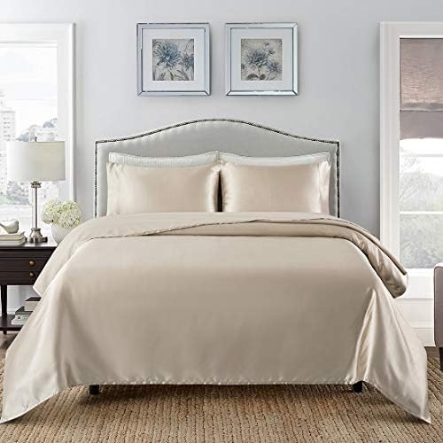 Bed Sheet Set - Super Soft Silky Satin Bedding Sheet Set 18" Deep