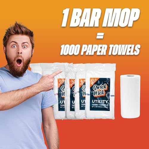 Arkwright Bar Mop Towels Bulk, Case of 60, 100% Cotton Kitchen