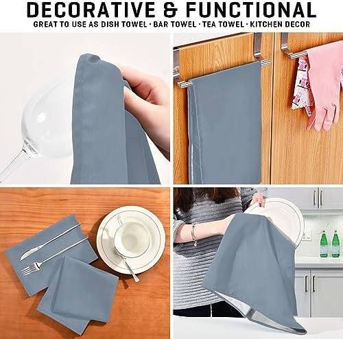 ODAWA Light Slate Gray Kitchen Towles Soft Reusable Cleaning Bar and