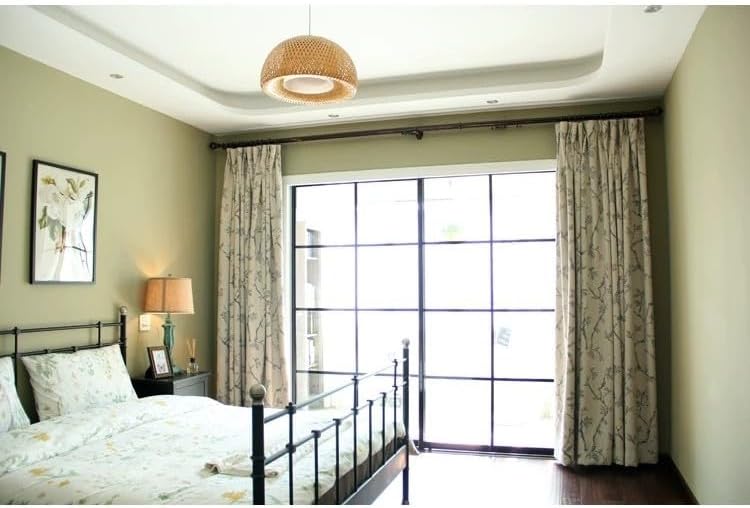 Jacquard Curtains Blackout Curtains for Bedroom 72 Inches Long,Back