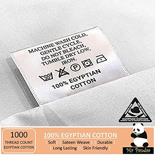 Real 1000-Thread-Count 100% Pure Egyptian Cotton |Ivory Color, Top