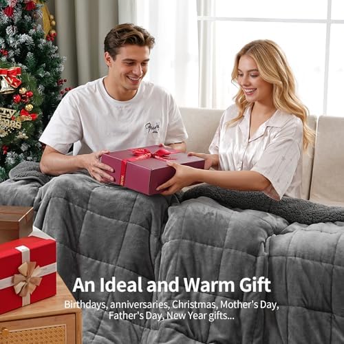 Uttermara Weighted Blankets for Adults Queen Size, 20lbs 60x80 inches