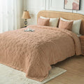 FY FIBER HOUSE Ultra Soft Fuzzy King Blanket, 90"x108", Khaki