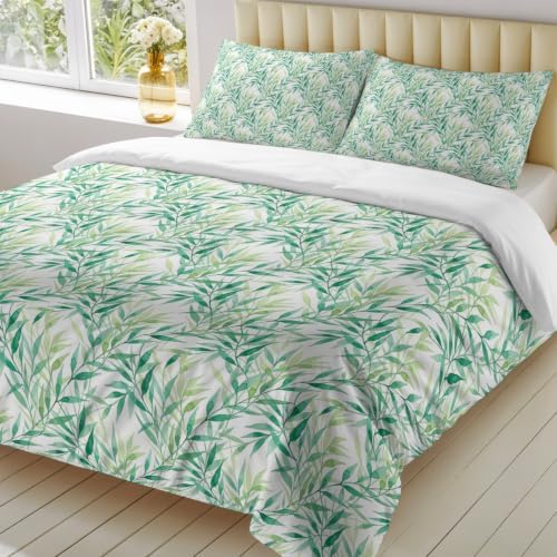 Duvet Cover Queen Size, Spring Botanical 3-Piece Bedding