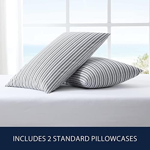 Nautica - Standard Cotton Percale Pillowcase Set, 2-Pack