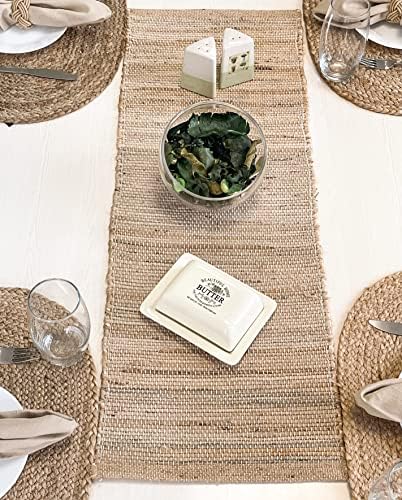 Chardin Home 13x36 Inch Handcrafted Table Runner – Eco-Friendly