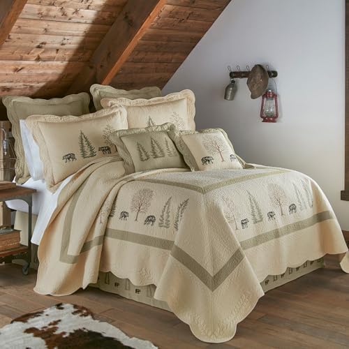 Donna Sharp King Bedding Set - 3 Piece - Bear Creek Cotton, 110" x 96"