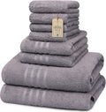 CORE 8-Piece Cotton Towel Set for Bathroom | Value Pack, Soft
