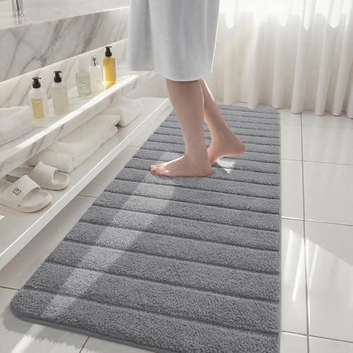 AROGAN Luxury Long Bathroom Runner Rugs 24x60 Inch Bath Rug Non Slip