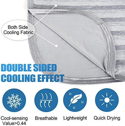 Ailemei Direct Cooling Throw Blanket and Cooling Pillow Cases Queen
