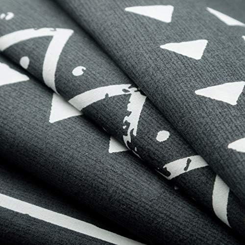 SUSYBAO Black Bohemian Duvet Cover King 100% Cotton 3 Pieces Set