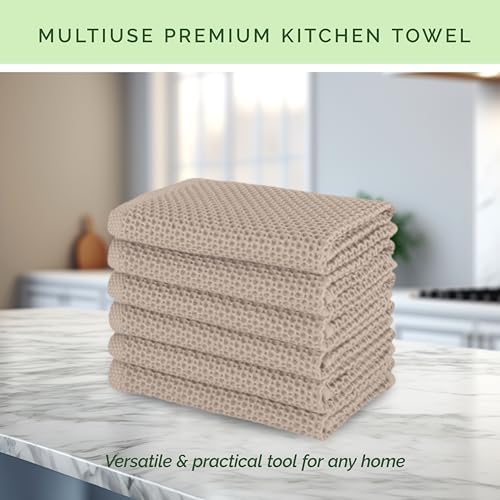 Elegant Comfort 100% Turkish Cotton 24-Pack Waffle Premium Kitchen
