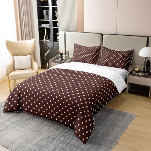 Manfei Geometric Polka Dots Girls Bedding Set Twin Size 100% Cotton