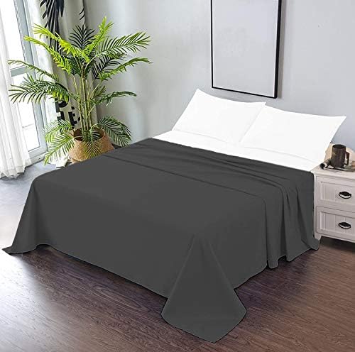 Kamas 1PC Oversize Flat/Top Sheet 100% Egyptian Cotton Fabric 1000 TC