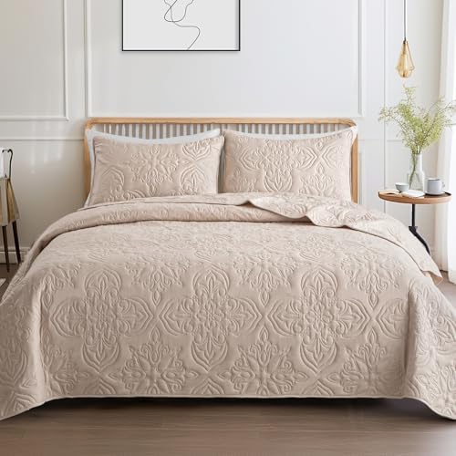 Whale Flotilla King Quilt Bedding Set Vintage Damask Reversible