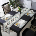 Boho Table Runner and Placemats Set of 4 Country Farmhouse Style