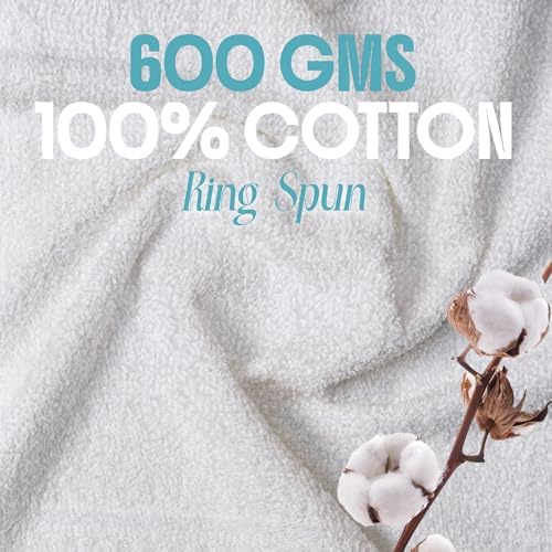 Threads+ 12 Pack White Wash Cloths, 100% Cotton, Soft & Absorbent