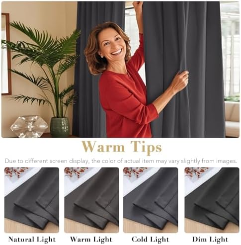 H.VERSAILTEX Blackout Curtains Thermal Insulated Window Treatment