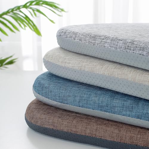 High Resilience Memory Foam Chair Cushion 17"x17"x2" Set of 2 Square